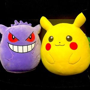 Gengar and Pikachu squish